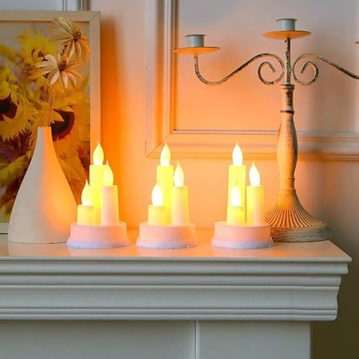 LED Candles | Flickering Flameless Candles in Warm White | Realistic & Battery Operated LED Candle