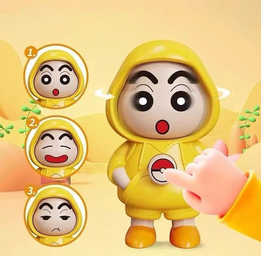 Shinchan Face Changing Keychain | 3D Cartoon Character Key Holder