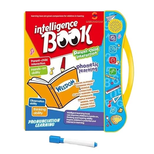 Kids Learn & Play Speaking Book | Make Your Kids Smart with Intelligence Book with All Learning Materials with Clear Voice with Touch Sensors for Kids
