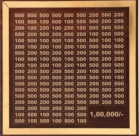 Wooden Money Piggy Bank for Kids & Adults | Save 1,00,00 Rupees