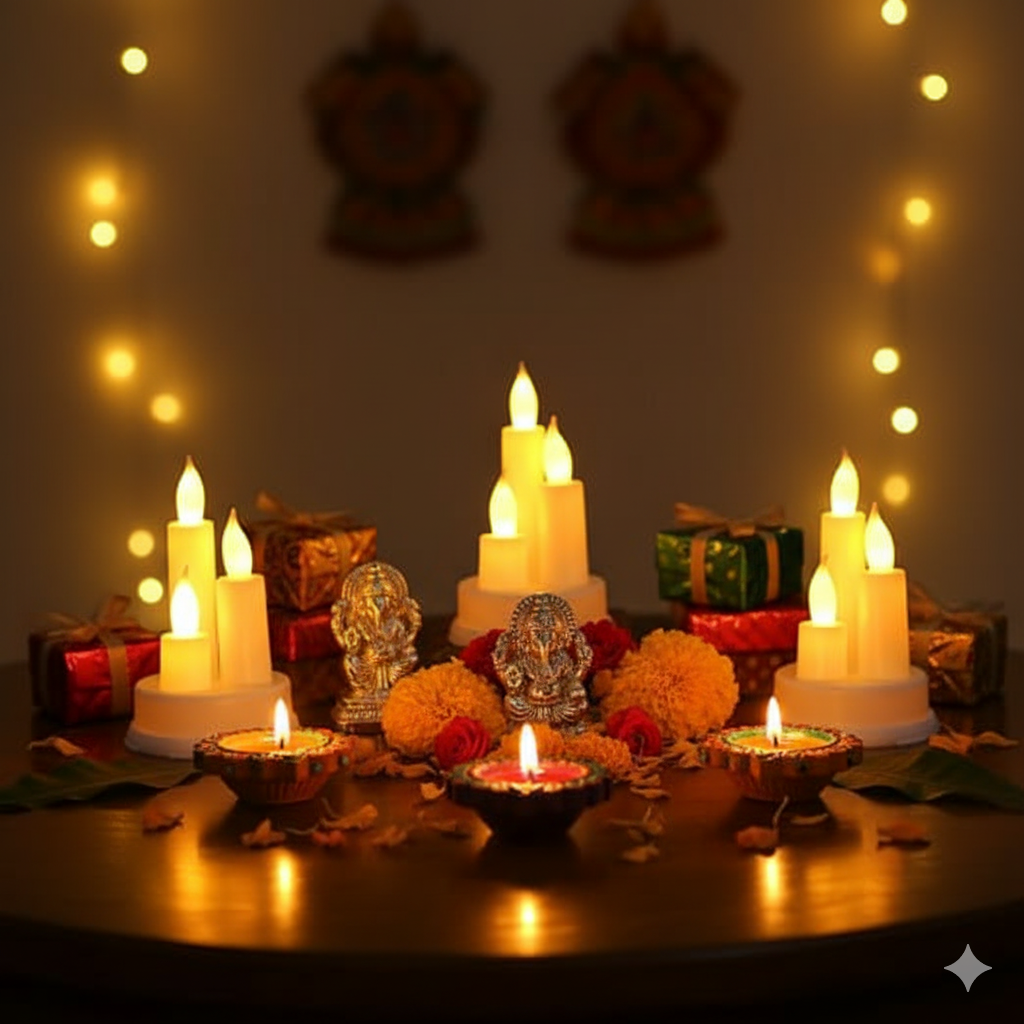 LED Candles | Flickering Flameless Candles in Warm White | Realistic & Battery Operated LED Candle